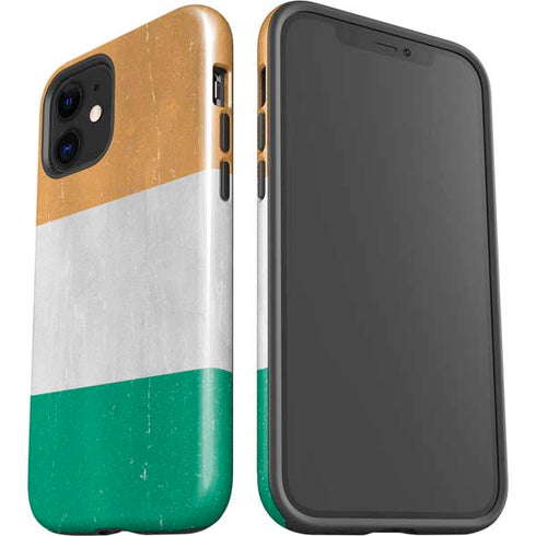 Ivory Coast Flag Distressed iPhone 12 Impact Case